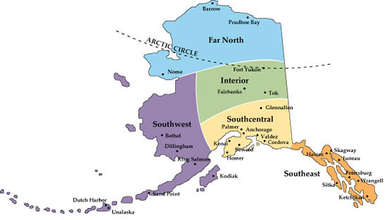 Regional Map of Alaska